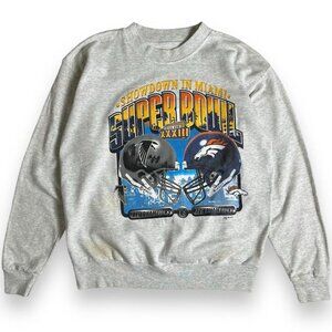 Vintage Super Bowl Falcons vs Broncos Champions XXXIII Football Sweatshirt